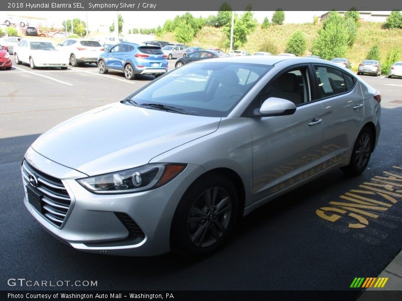 Symphony Silver / Gray 2018 Hyundai Elantra SEL