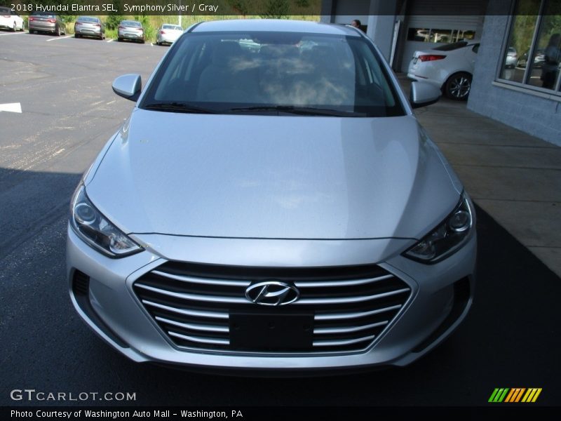 Symphony Silver / Gray 2018 Hyundai Elantra SEL