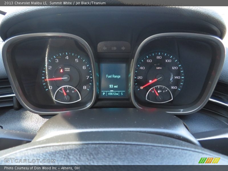 Summit White / Jet Black/Titanium 2013 Chevrolet Malibu LS