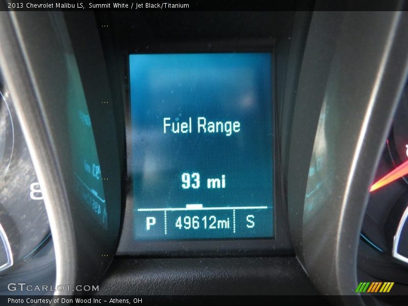 Summit White / Jet Black/Titanium 2013 Chevrolet Malibu LS