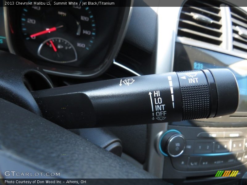 Summit White / Jet Black/Titanium 2013 Chevrolet Malibu LS