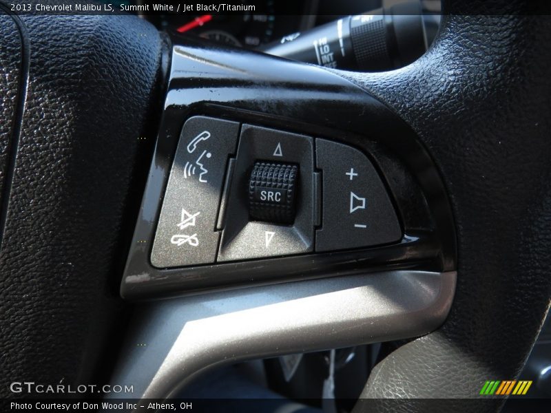 Summit White / Jet Black/Titanium 2013 Chevrolet Malibu LS