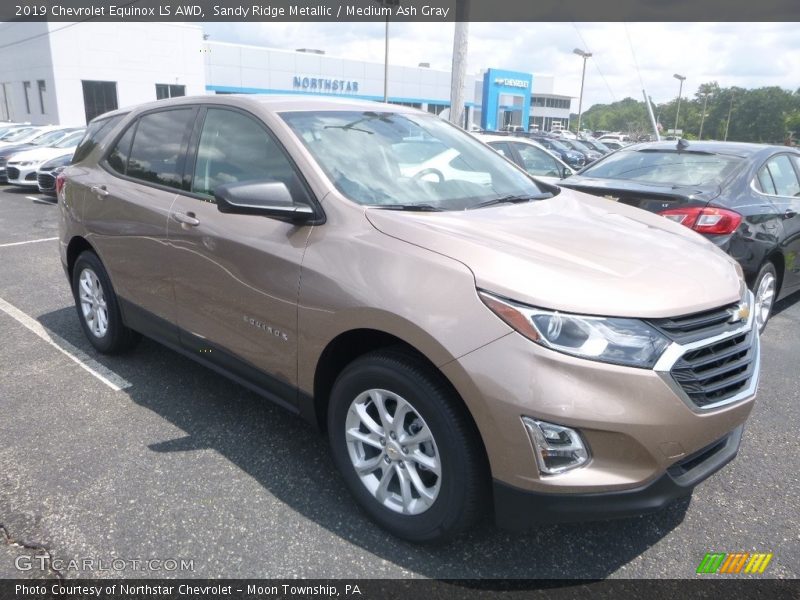Sandy Ridge Metallic / Medium Ash Gray 2019 Chevrolet Equinox LS AWD