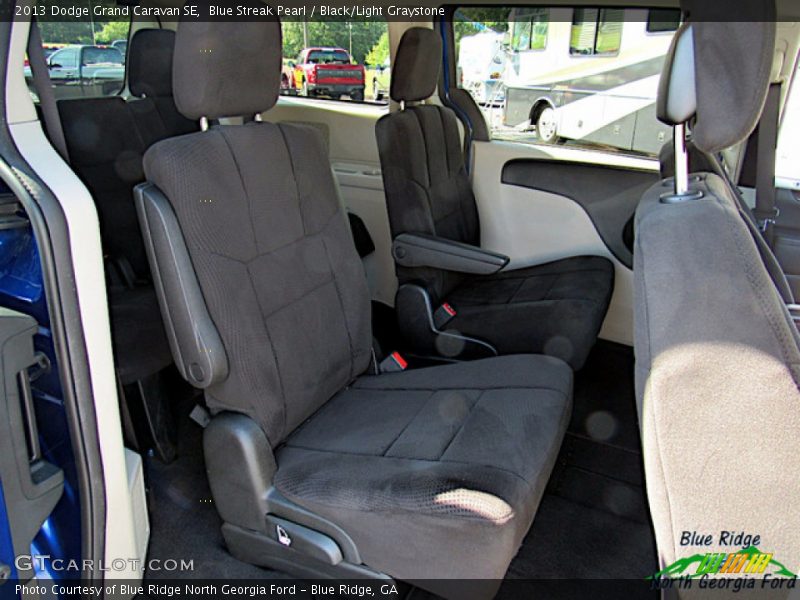 Blue Streak Pearl / Black/Light Graystone 2013 Dodge Grand Caravan SE