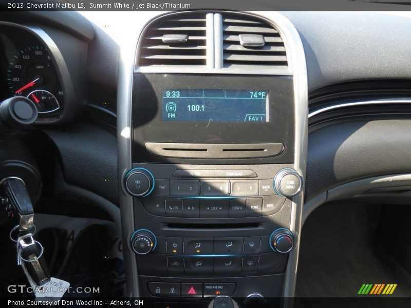 Summit White / Jet Black/Titanium 2013 Chevrolet Malibu LS