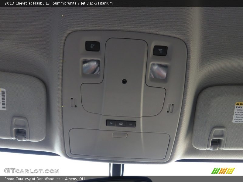 Summit White / Jet Black/Titanium 2013 Chevrolet Malibu LS