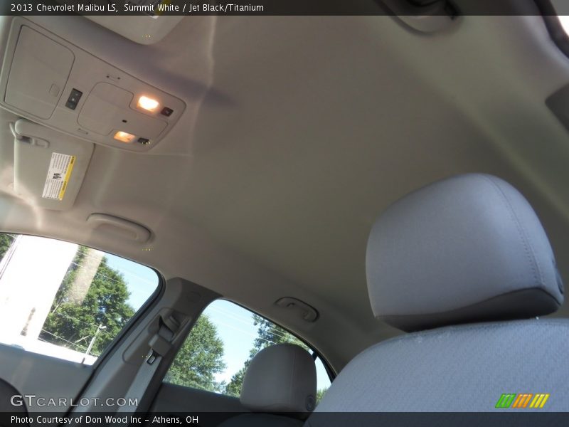 Summit White / Jet Black/Titanium 2013 Chevrolet Malibu LS