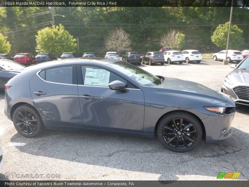 Polymetal Gray Mica / Red 2019 Mazda MAZDA3 Hatchback