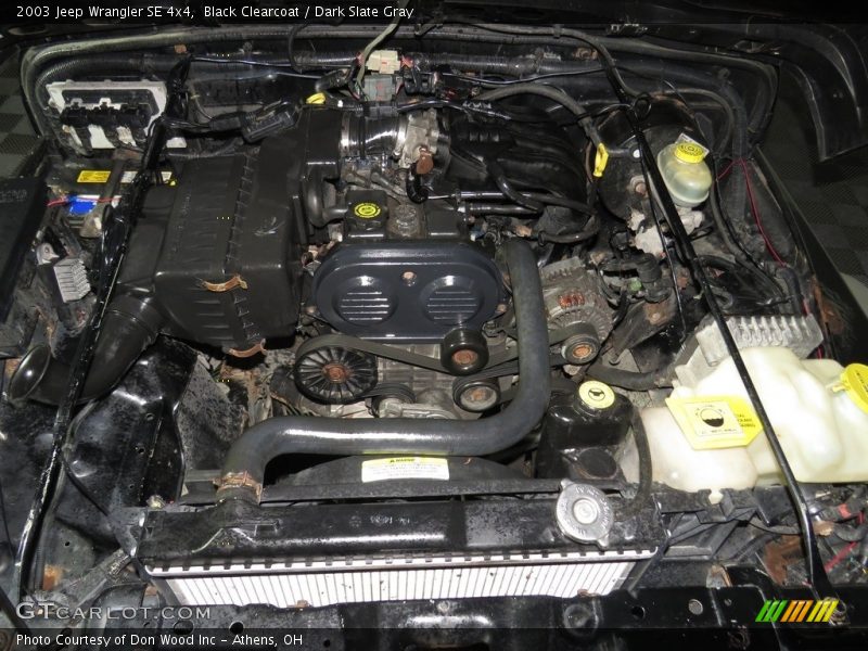 Black Clearcoat / Dark Slate Gray 2003 Jeep Wrangler SE 4x4