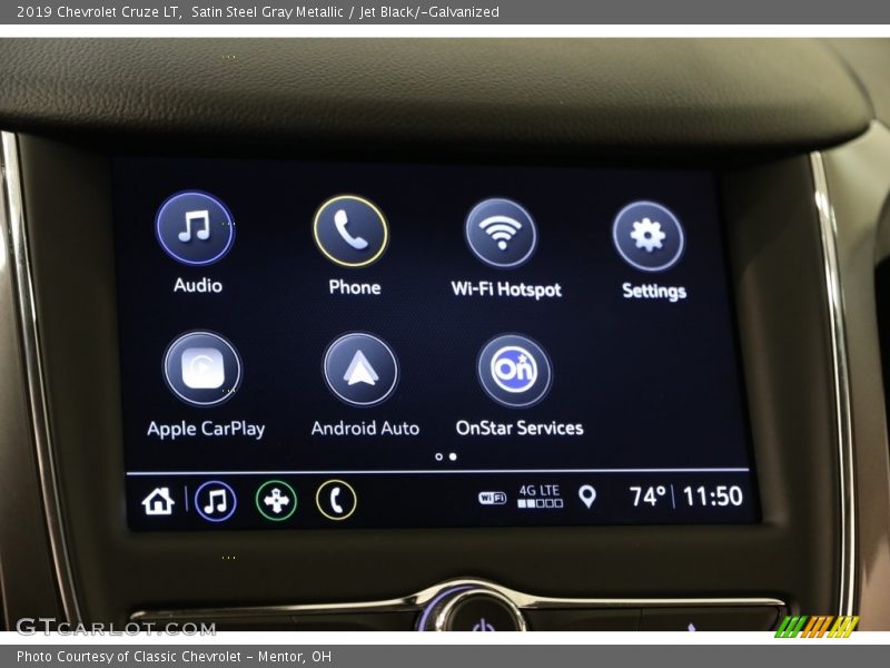 Satin Steel Gray Metallic / Jet Black/­Galvanized 2019 Chevrolet Cruze LT