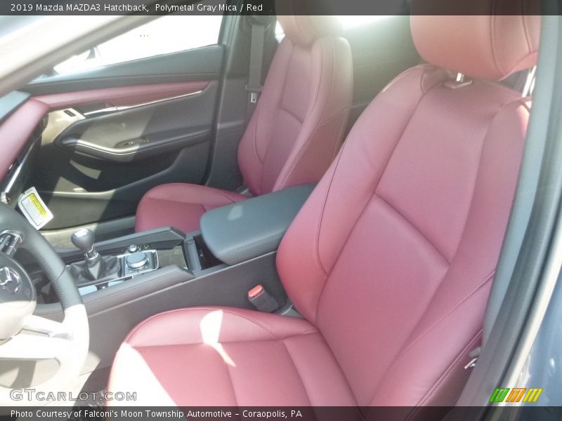 Polymetal Gray Mica / Red 2019 Mazda MAZDA3 Hatchback