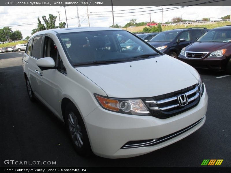 White Diamond Pearl / Truffle 2016 Honda Odyssey EX-L