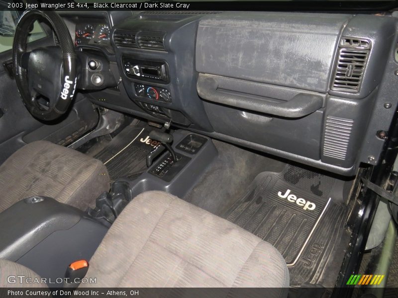 Black Clearcoat / Dark Slate Gray 2003 Jeep Wrangler SE 4x4