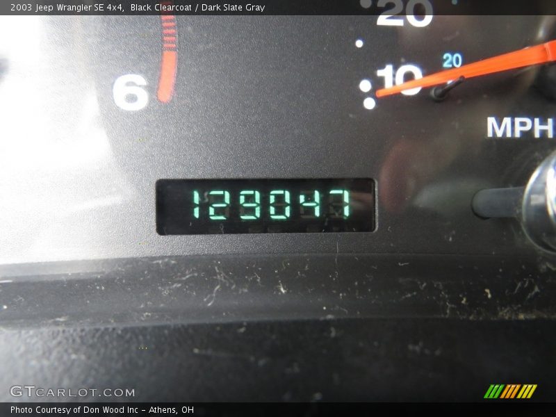 Black Clearcoat / Dark Slate Gray 2003 Jeep Wrangler SE 4x4