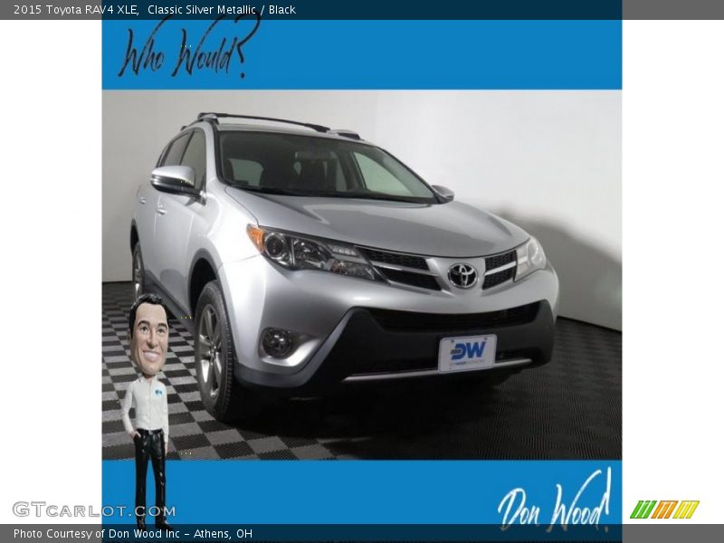 Classic Silver Metallic / Black 2015 Toyota RAV4 XLE