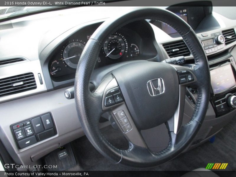 White Diamond Pearl / Truffle 2016 Honda Odyssey EX-L