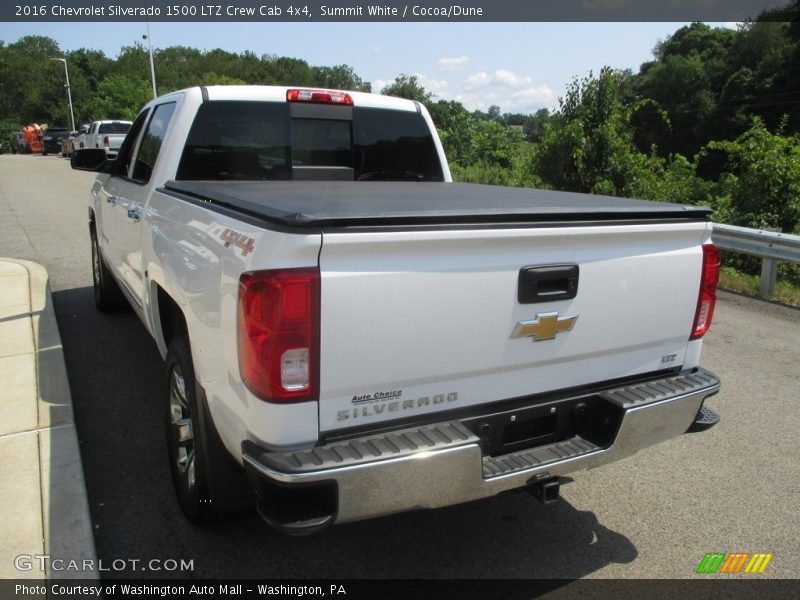 Summit White / Cocoa/Dune 2016 Chevrolet Silverado 1500 LTZ Crew Cab 4x4