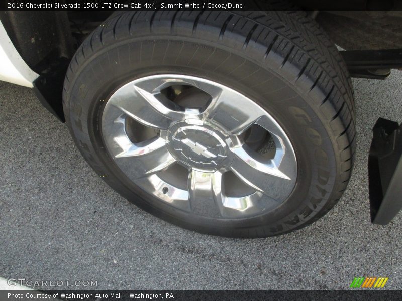 Summit White / Cocoa/Dune 2016 Chevrolet Silverado 1500 LTZ Crew Cab 4x4