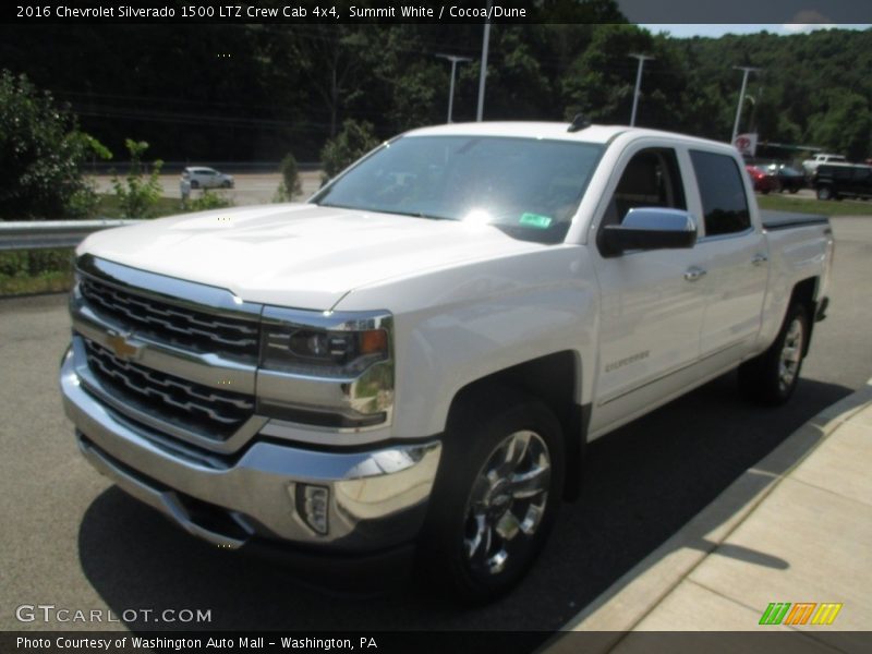 Summit White / Cocoa/Dune 2016 Chevrolet Silverado 1500 LTZ Crew Cab 4x4