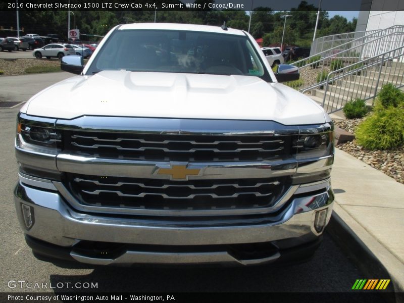 Summit White / Cocoa/Dune 2016 Chevrolet Silverado 1500 LTZ Crew Cab 4x4