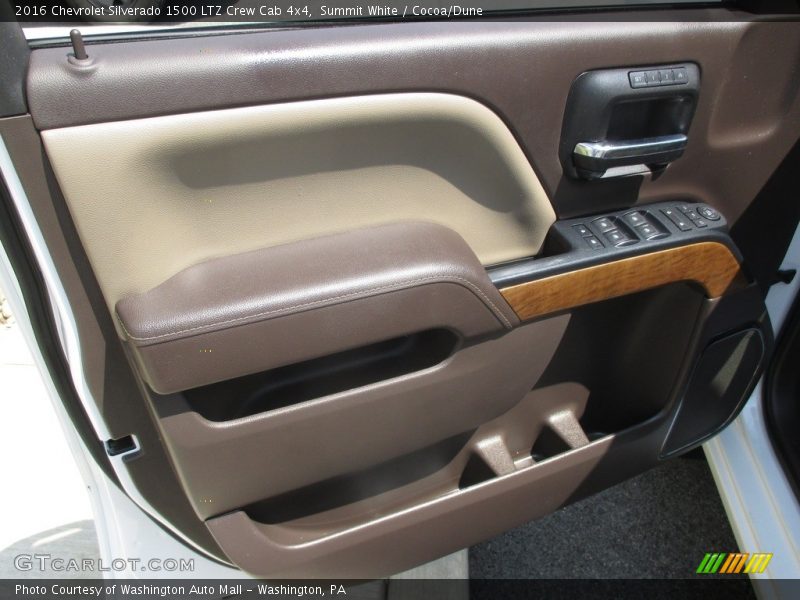 Summit White / Cocoa/Dune 2016 Chevrolet Silverado 1500 LTZ Crew Cab 4x4