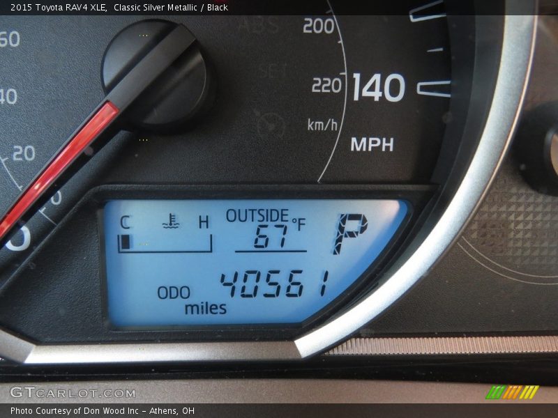 Classic Silver Metallic / Black 2015 Toyota RAV4 XLE