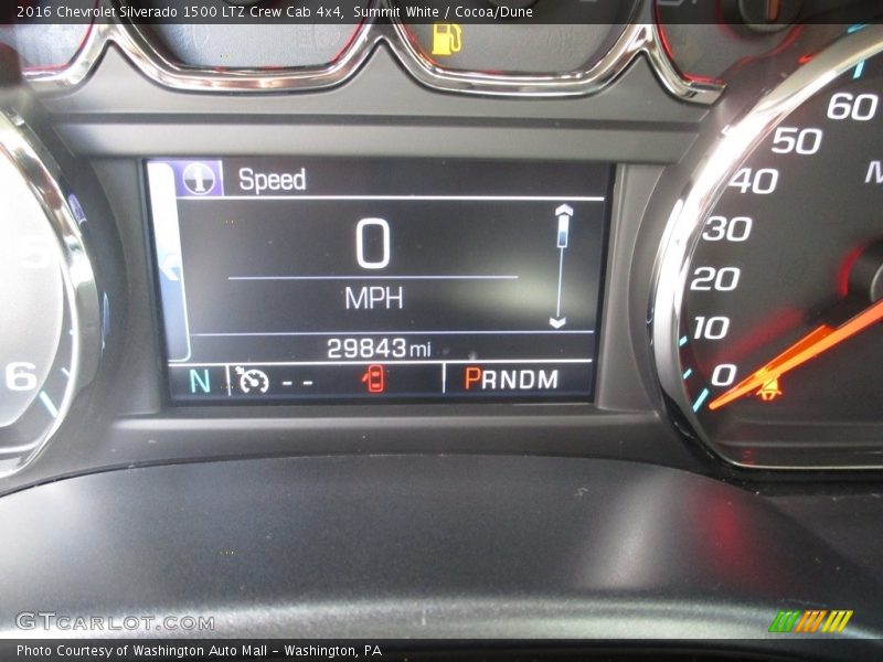 Summit White / Cocoa/Dune 2016 Chevrolet Silverado 1500 LTZ Crew Cab 4x4