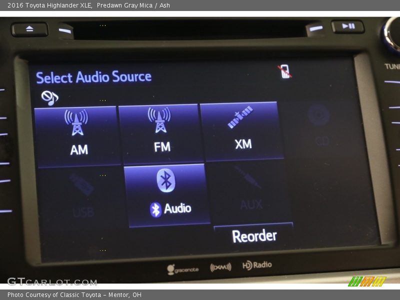 Predawn Gray Mica / Ash 2016 Toyota Highlander XLE