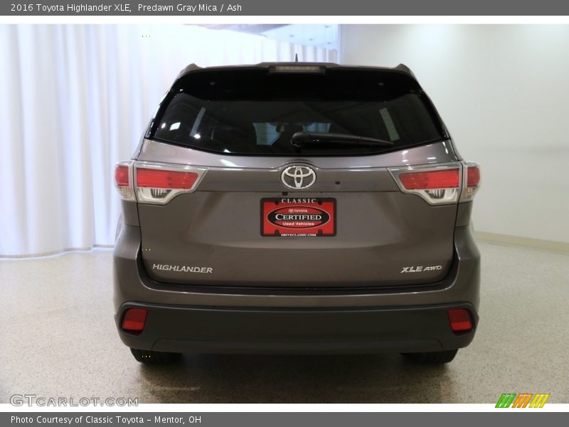 Predawn Gray Mica / Ash 2016 Toyota Highlander XLE
