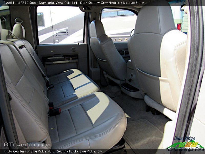 Dark Shadow Grey Metallic / Medium Stone 2008 Ford F250 Super Duty Lariat Crew Cab 4x4