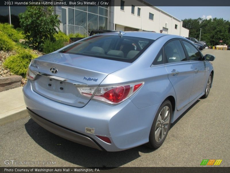 Blue Sky Metallic / Gray 2013 Hyundai Sonata Hybrid Limited