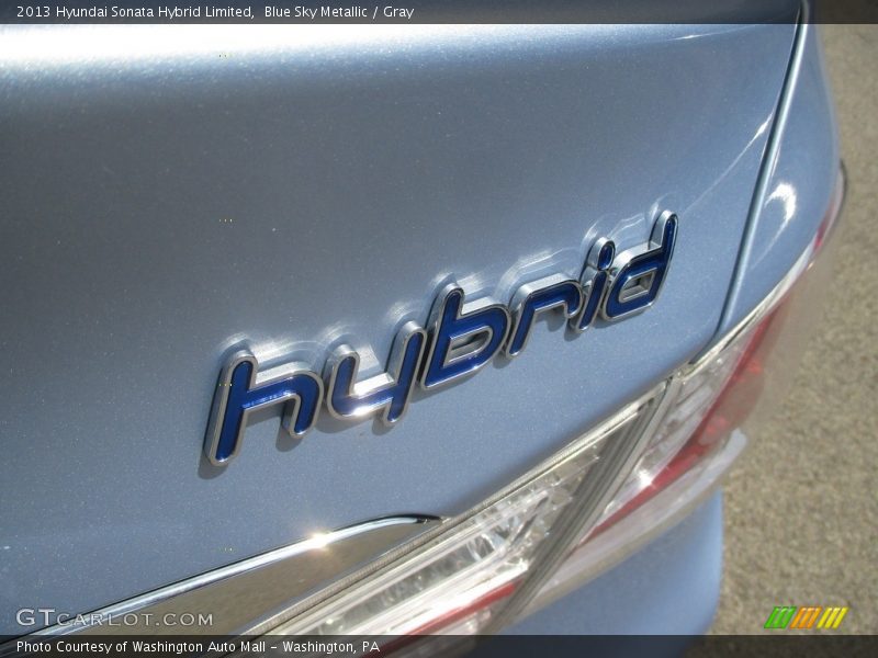 Blue Sky Metallic / Gray 2013 Hyundai Sonata Hybrid Limited