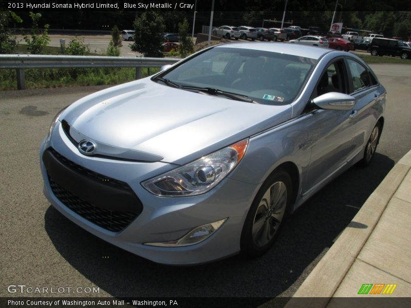 Blue Sky Metallic / Gray 2013 Hyundai Sonata Hybrid Limited