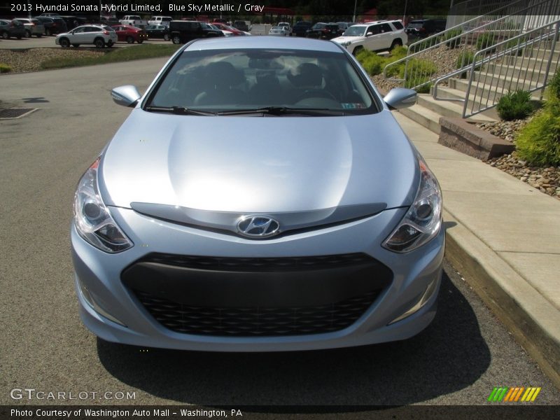 Blue Sky Metallic / Gray 2013 Hyundai Sonata Hybrid Limited