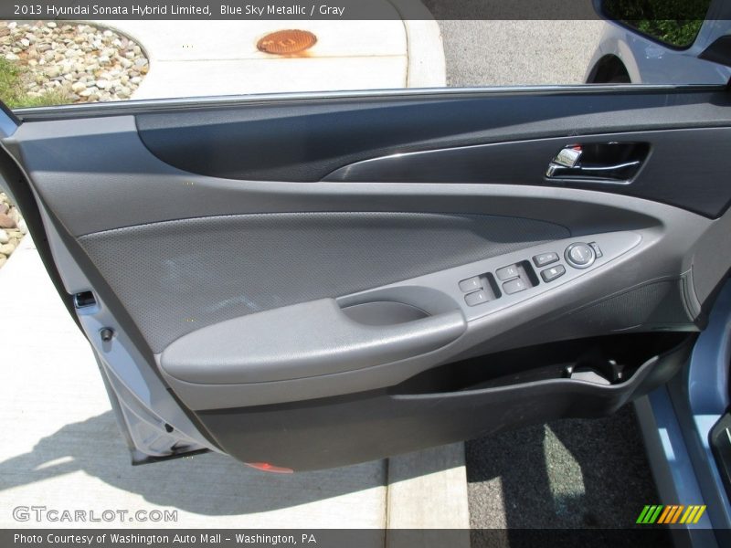 Blue Sky Metallic / Gray 2013 Hyundai Sonata Hybrid Limited