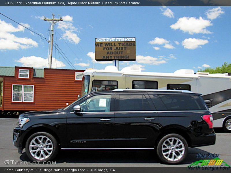 Agate Black Metallic / Medium Soft Ceramic 2019 Ford Expedition Platinum 4x4