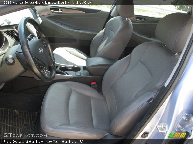 Blue Sky Metallic / Gray 2013 Hyundai Sonata Hybrid Limited