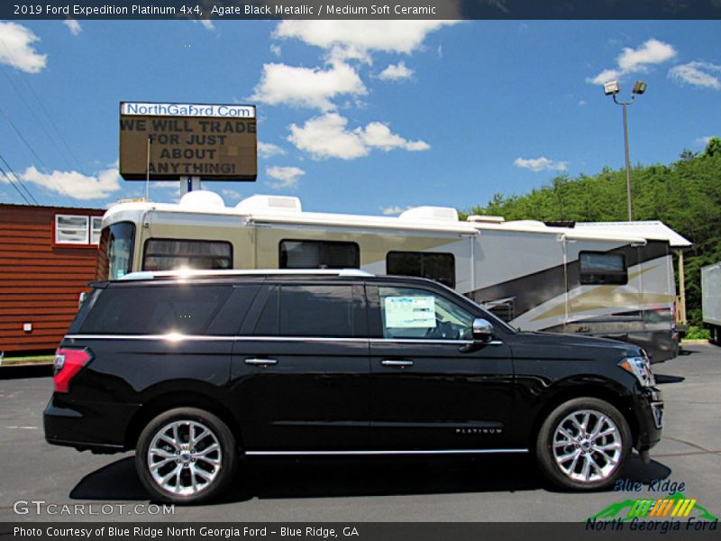 Agate Black Metallic / Medium Soft Ceramic 2019 Ford Expedition Platinum 4x4
