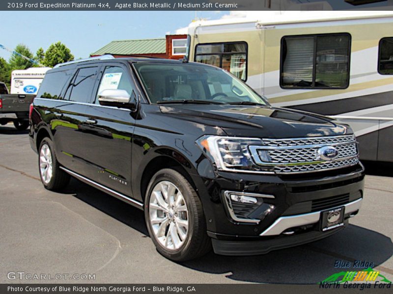 Agate Black Metallic / Medium Soft Ceramic 2019 Ford Expedition Platinum 4x4