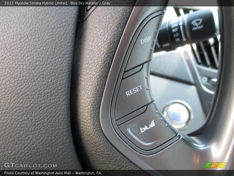 Blue Sky Metallic / Gray 2013 Hyundai Sonata Hybrid Limited
