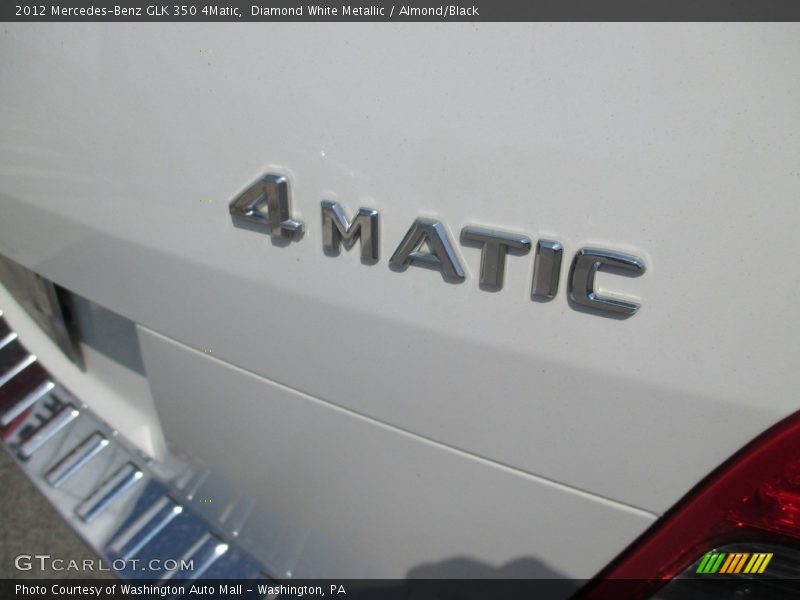 Diamond White Metallic / Almond/Black 2012 Mercedes-Benz GLK 350 4Matic