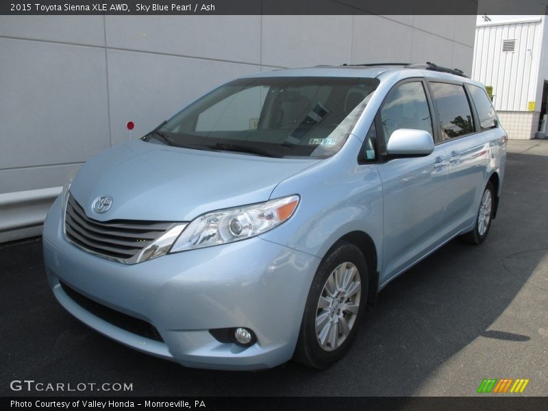 Sky Blue Pearl / Ash 2015 Toyota Sienna XLE AWD