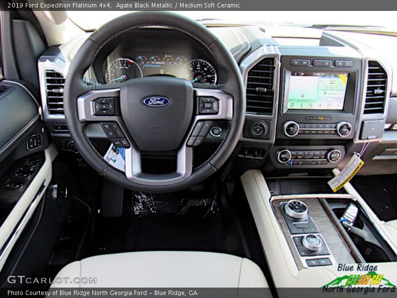 Agate Black Metallic / Medium Soft Ceramic 2019 Ford Expedition Platinum 4x4