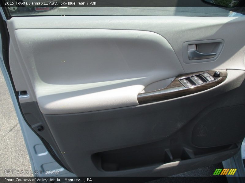 Sky Blue Pearl / Ash 2015 Toyota Sienna XLE AWD