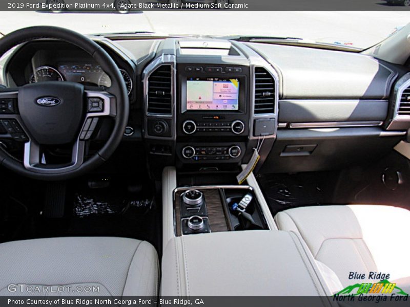 Agate Black Metallic / Medium Soft Ceramic 2019 Ford Expedition Platinum 4x4
