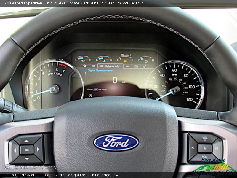 Agate Black Metallic / Medium Soft Ceramic 2019 Ford Expedition Platinum 4x4