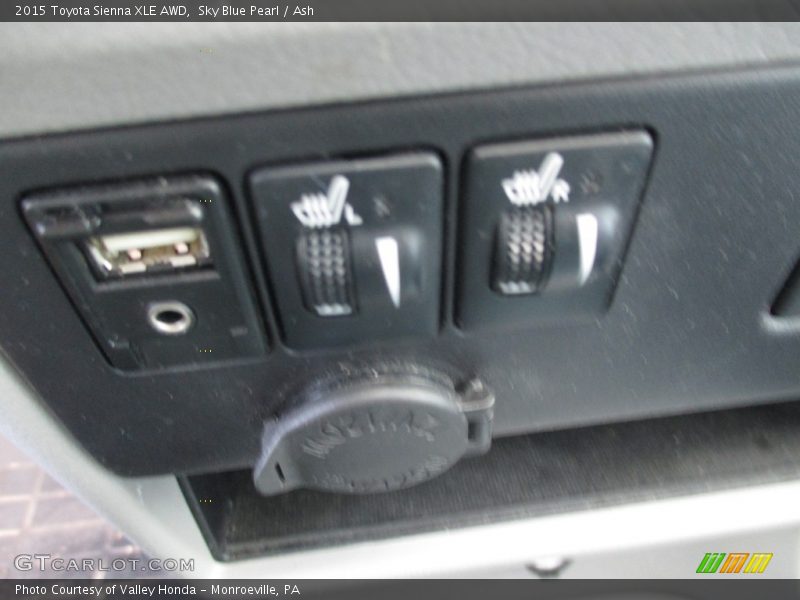 Sky Blue Pearl / Ash 2015 Toyota Sienna XLE AWD