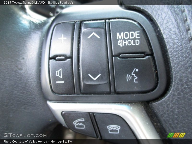 Sky Blue Pearl / Ash 2015 Toyota Sienna XLE AWD