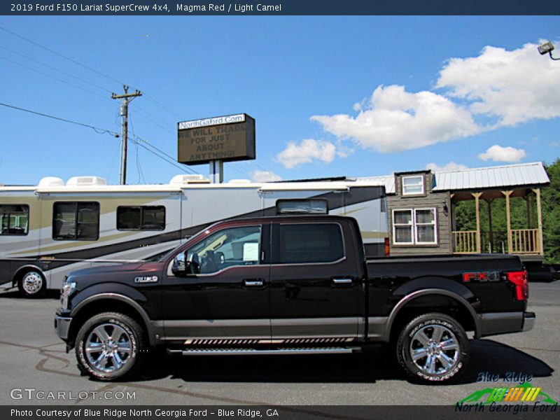 Magma Red / Light Camel 2019 Ford F150 Lariat SuperCrew 4x4