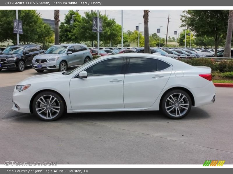 Platinum White Pearl / Ebony 2019 Acura TLX V6 Sedan